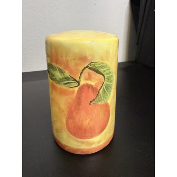 Vintage Fruit Design Ceramic Salt and Pepper Shakers Collectible Kitchen 3.5" H - Picture 2 of 8